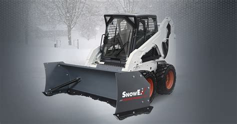 12 skid steer snow pusher|snowex plows for skid steers.